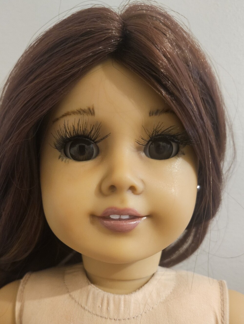 OOAK American Girl Doll Auburn Hair And Brown Eyes